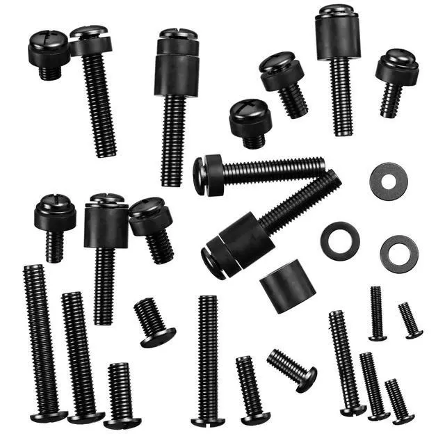 Alt view image 6 of 7 - Universal TV Mount Hardware Kit, M4,M5,M6,M8 Screws with Box, Black | Replacement Screws, Washers, Spacers Fits TVs/ Monitors Up To 80" Universal Kit For VESA Mounting