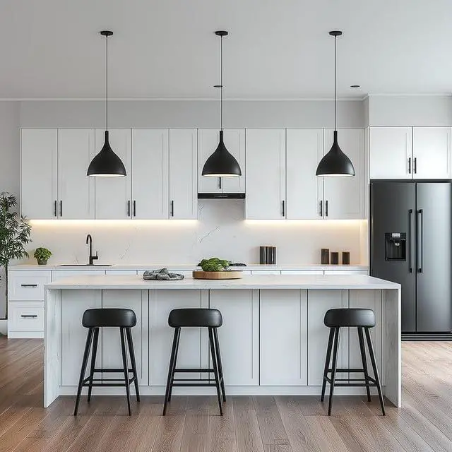 Alt view image 5 of 7 - Black Cabinet Handles 3 Inch Hole Spacing Stainless Steel Drawer Pulls for Cabinets, Dresser, Bathroom 30 Pack