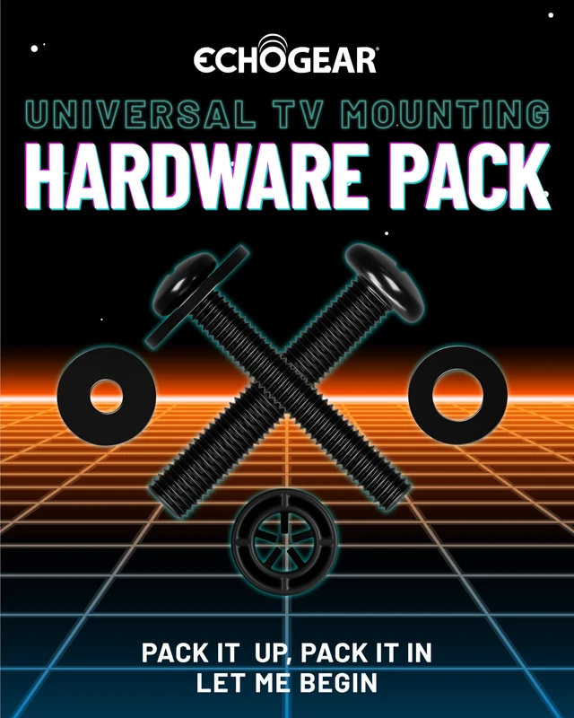 Alt view image 2 of 7 - Universal TV Mount Hardware Pack - Replacement Hardware Mounting Kit for TVs up to 80" - Includes M4, M5, M6 & M8 Screws