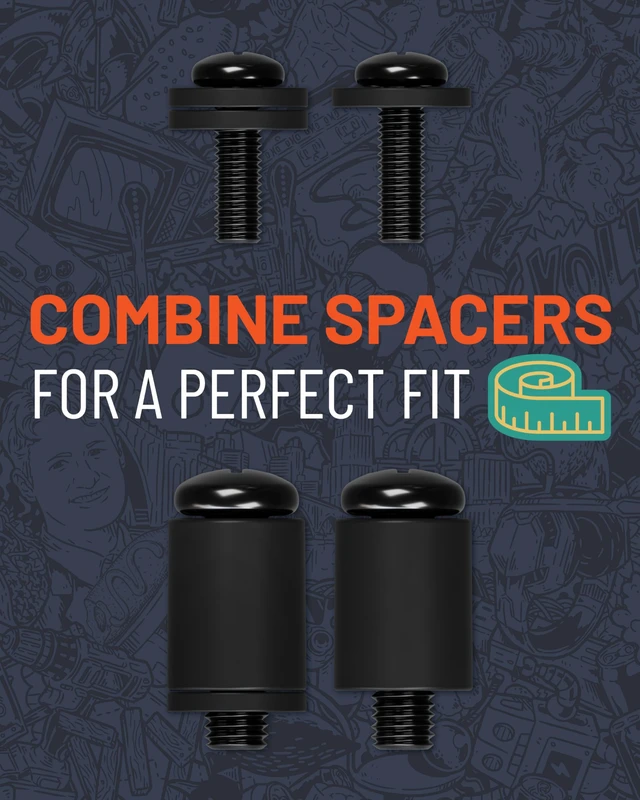 Alt view image 5 of 7 - Universal TV Mount Hardware Pack - Replacement Hardware Mounting Kit for TVs up to 80" - Includes M4, M5, M6 & M8 Screws