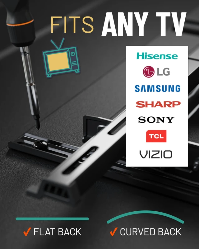 Alt view image 7 of 7 - Universal TV Mount Hardware Pack - Replacement Hardware Mounting Kit for TVs up to 80" - Includes M4, M5, M6 & M8 Screws