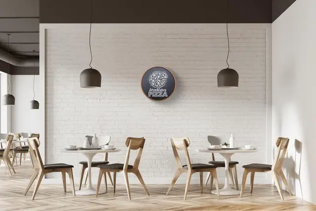 Alt view image 7 of 7 - Round Magnetic Chalkboard with Wooden Frame for Office and Home, 18x18 inches with Mounting Hardware, 4-Piece Chalk Set, and Eraser Included (Rustic Brown)