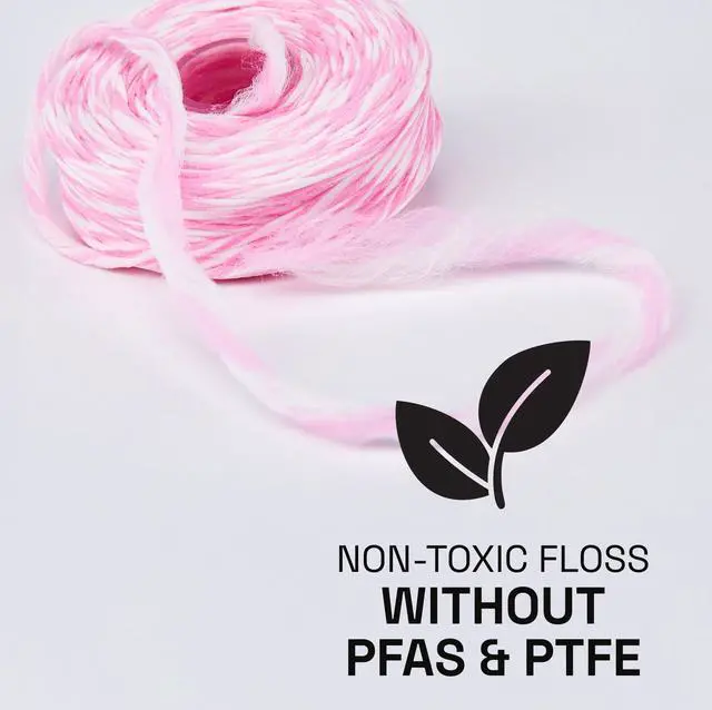 Alt view image 5 of 7 - ULTRACLEAN Gentle Gum Care Expanding Floss Woven, Non-Waxed, PFAS-Free with Vitamin E, for Sensitive Gums, Cinnamon Mint 55YD (3-Pack)