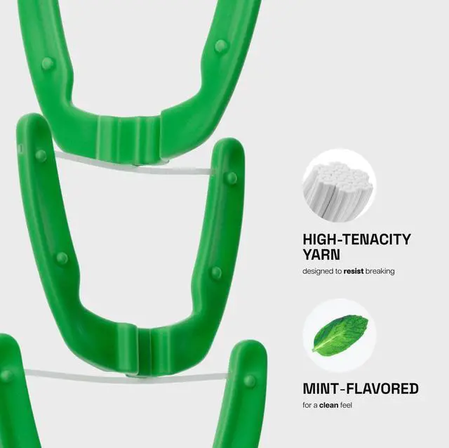 Alt view image 3 of 7 - Ultraclean Access Flosser Refill Heads, Mint, Plaque Remover for Teeth, Shred Resistant, for Hard to Reach Areas, Oral Care, PFAS Free, for Adults & Kids, 1 Pack, 28 Count