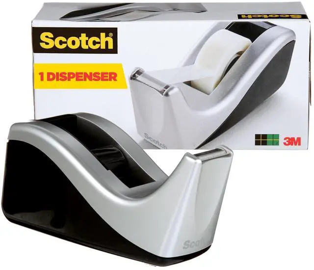 Main image of Desktop Tape Dispenser, Silvertech Two-Tone (C60-ST)