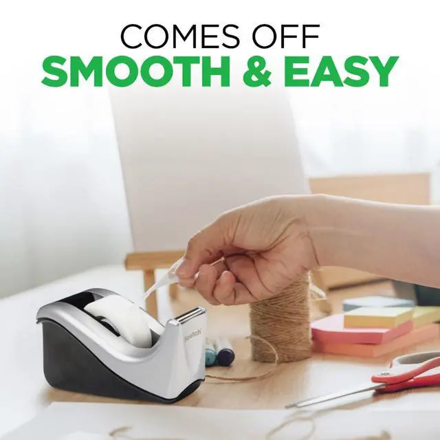 Alt view image 3 of 7 - Desktop Tape Dispenser, Silvertech Two-Tone (C60-ST)