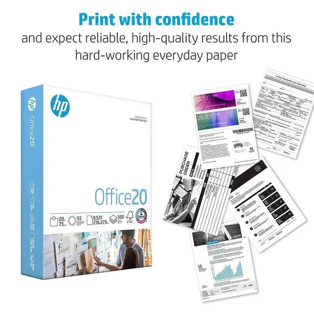 Alt view image 3 of 7 - 8.5 x 14 Paper | Office 20 lb | 1 Ream - 500 Sheets | 92 Bright | Made in USA - FSC Certified | 001422R