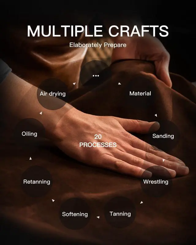 Alt view image 3 of 7 - Genuine Leather Desk Mat, 31.5"x15.8" Office Desk Pad, Thick Premium Table Pad with Stitched Line, Non-Slip Laptop Writing Pad with Rubber Base (Dark Brown, 31.5"x15.8")