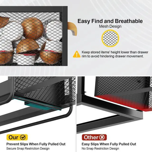 Alt view image 7 of 7 - Narrow Cup and Lid Holder with Drawer - 4.5" Slim Metal Coffee Bar Organizer for Countertop, Breakroom Condiment Caddy & K-Cup Pod Storage, Black