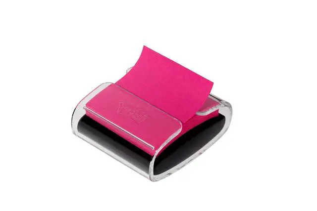 Alt view image 4 of 6 - Pop-up Notes Dispenser, 3x3 in, Black Base Clear Top, Pack Includes a 45-Sheet Pad (WD-330-BK) (Pack of 6)