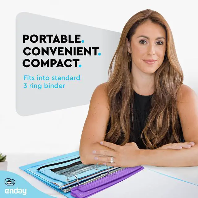 Alt view image 2 of 7 - 3 Hole Punch Purple, Portable Hole Puncher for 3 Ring Binder, 3 Sheets Capacity, Removable Chip Tray, 10 Ruler for School, Office, Also Available in Pink, Blue, Green, Red, Grey, 1 Pc-by Enday