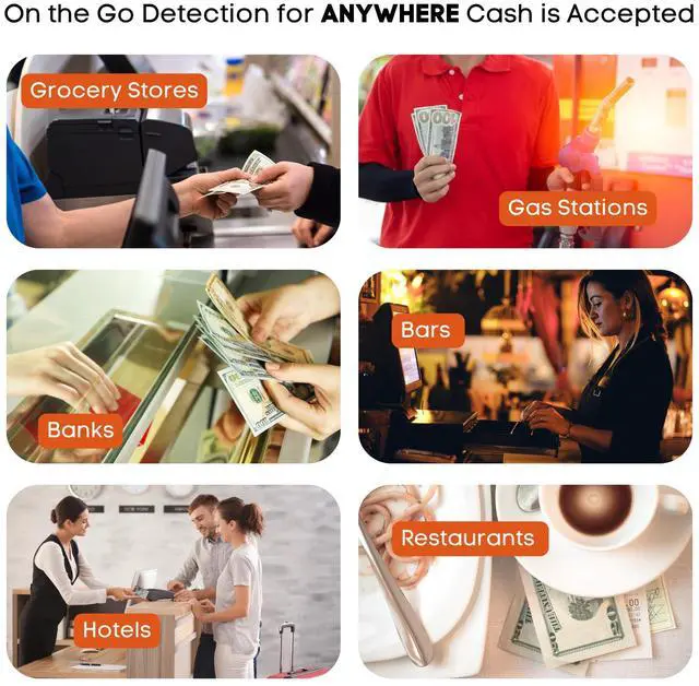 Alt view image 4 of 6 - Counterfeit Money Detector Pen, White Imprint Chisel Tip, Made in The USA, Fake Money Checker - Money Loss Prevention Tester & Fraud Protection for U.S. Currency CFDChisel15PK (Pack of 15)