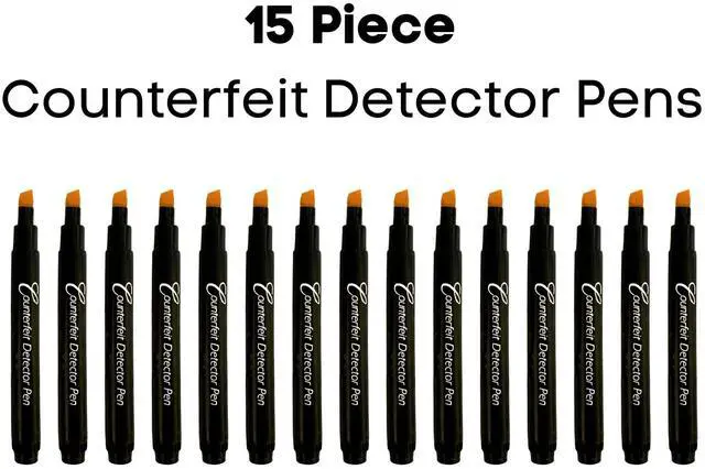 Alt view image 6 of 6 - Counterfeit Money Detector Pen, White Imprint Chisel Tip, Made in The USA, Fake Money Checker - Money Loss Prevention Tester & Fraud Protection for U.S. Currency CFDChisel15PK (Pack of 15)