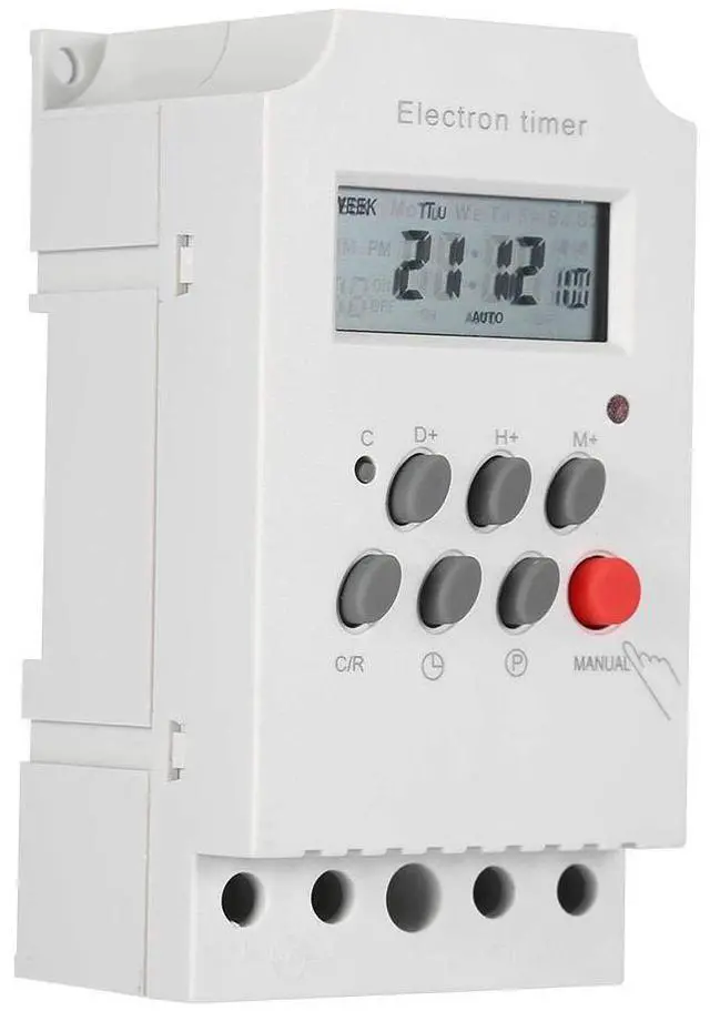 Main image of 30A Digital Timer Switch Programmable Electronic Time Control 7 Day Heavy Duty Digital Programmable Timer(AC 220V)