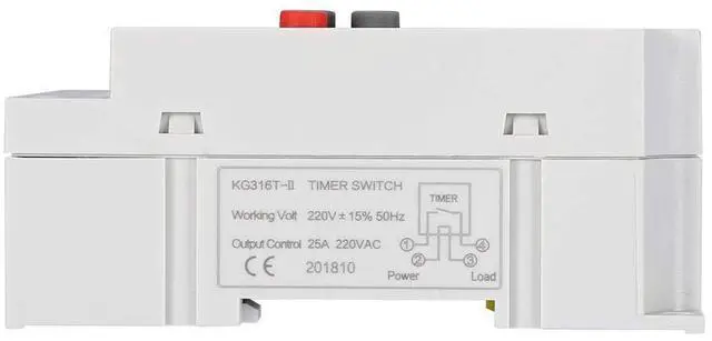 Alt view image 6 of 7 - 30A Digital Timer Switch Programmable Electronic Time Control 7 Day Heavy Duty Digital Programmable Timer(AC 220V)