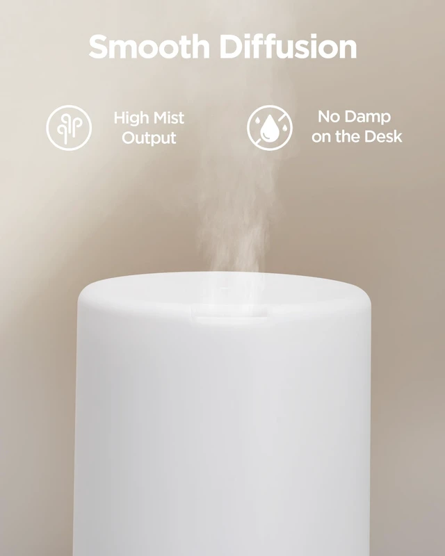 Alt view image 5 of 6 - 300ml Essential Oil Diffuser for Home Scent Humidifier, Yellow | Aromatherapy, Cool Mist Humidifier, Ultrasonic, Large Room, Run up to 10hrs, Waterless Auto Off, 7 LED Lights, Quiet