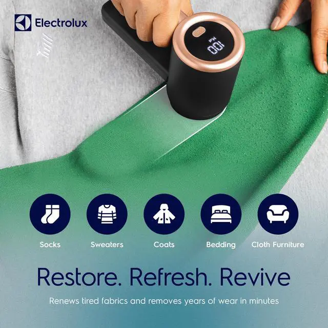 Alt view image 3 of 7 - Rechargeable Fabric Shaver | 3-Speed Lint Remover for Clothes & Furniture | Eliminates Fuzz & Pilling | Electric Lint Shaver with LED Display & Type-C Fast Charging Port - Black