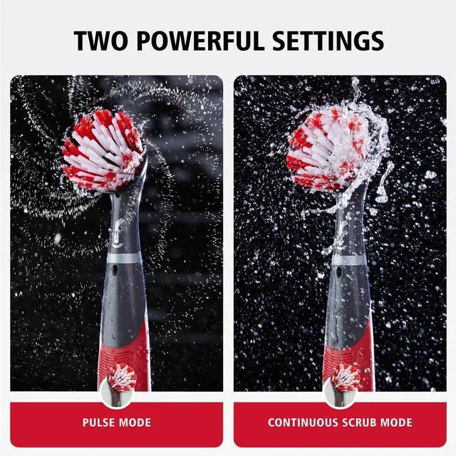 Alt view image 6 of 7 - Reveal Power Scrubber 18-Piece Kit, Cordless Electric Battery Powered Scrub Brush, Water Resistant, for Home/Kitchen/Bathroom/Grout/Tile/Shower/Tub