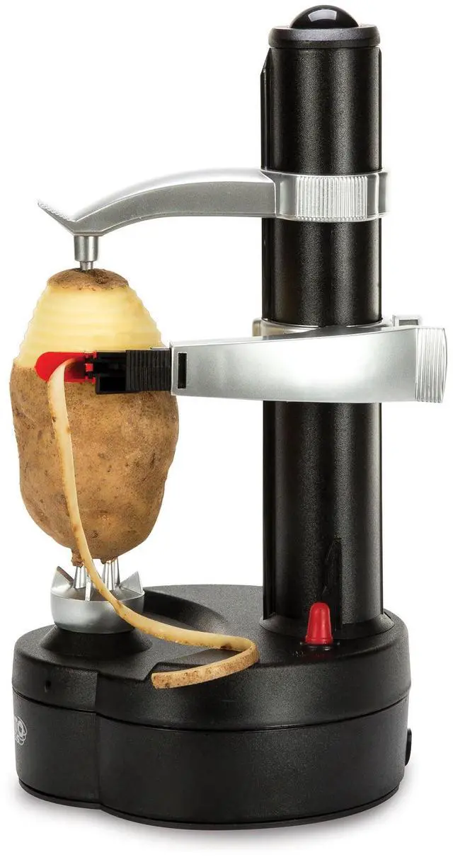 Alt view image 2 of 7 - Rotato Express Electric Peeler - 2 Spare Blades - Safe & Easy to Use - Effortlessly Peels Vegetables and Fruit