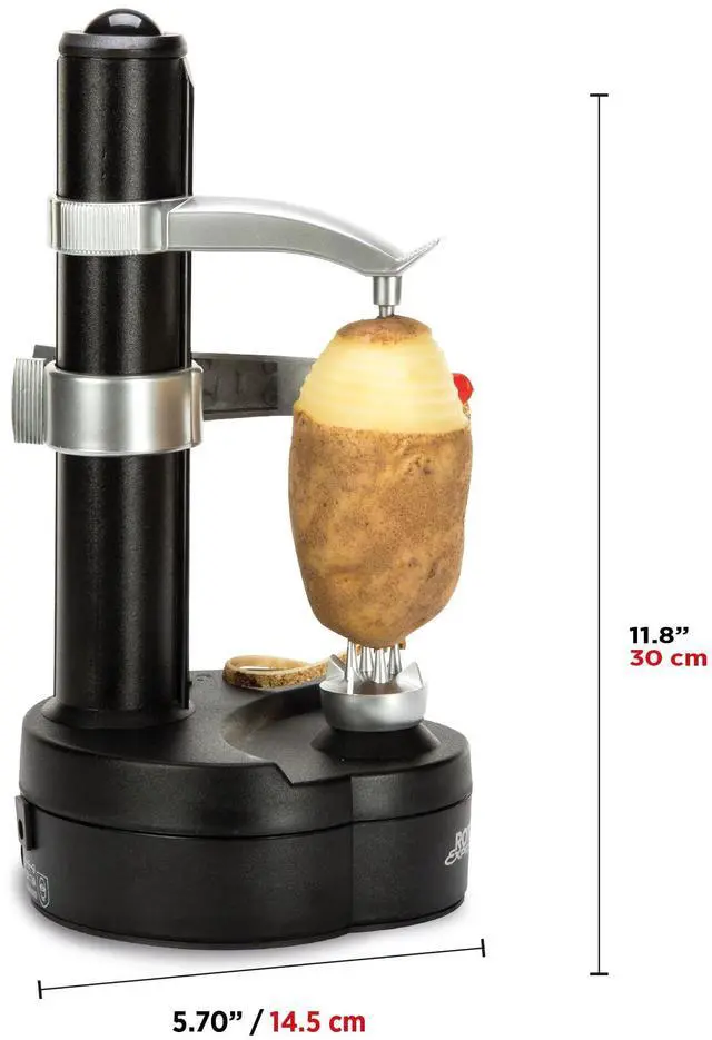 Alt view image 7 of 7 - Rotato Express Electric Peeler - 2 Spare Blades - Safe & Easy to Use - Effortlessly Peels Vegetables and Fruit
