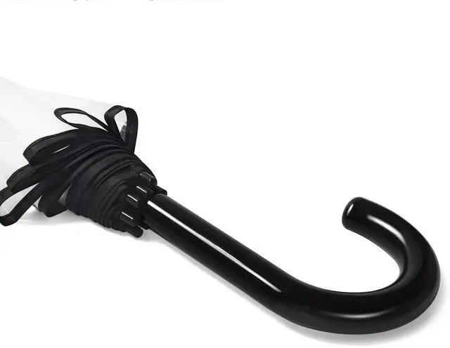 Alt view image 3 of 7 - Clear Bubble Umbrellas for Rain Large Windproof Dome Umbrella for Weddings,Prom, Graduation and Outdoor Events for Men and Women,Clear