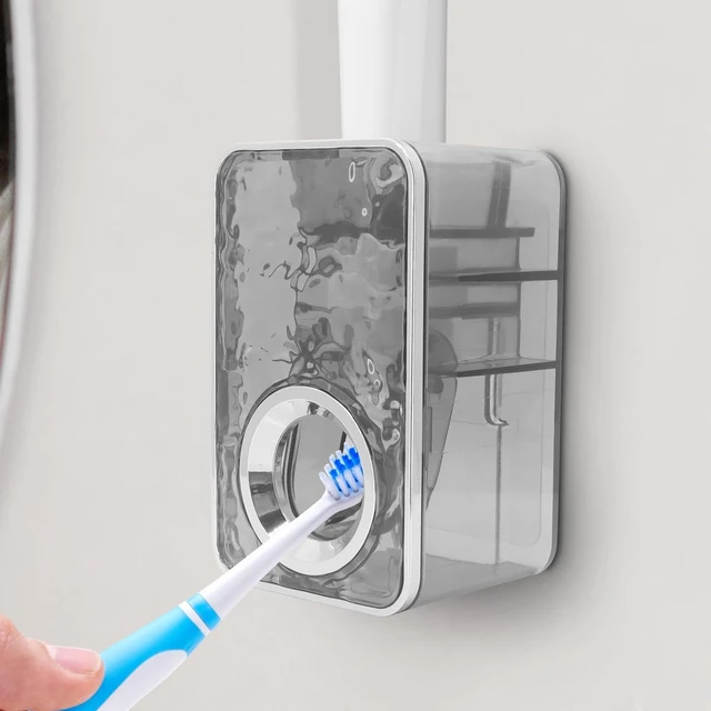 Alt view image 6 of 6 - Toothpaste Dispenser Wall Mounted, Automatic Toothpaste Dispenser, Toothpaste Holder, Toothpaste Dispenser for Adults, for Shower Bathroom