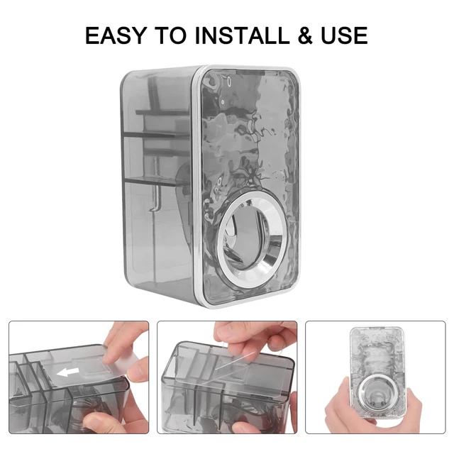 Alt view image 4 of 6 - Toothpaste Dispenser Wall Mounted, Automatic Toothpaste Dispenser, Toothpaste Holder, Toothpaste Dispenser for Adults, for Shower Bathroom