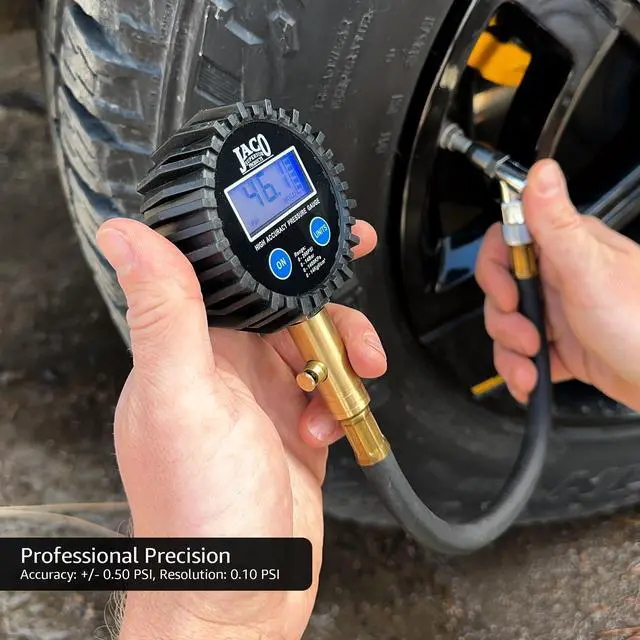 Alt view image 2 of 7 - ElitePro Digital Tire Pressure Gauge - Professional Accuracy - 100 PSI