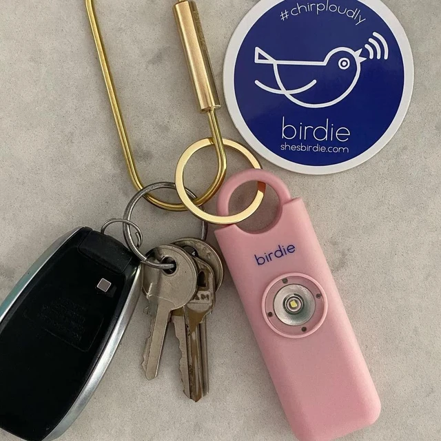 Alt view image 7 of 7 - Shes BirdieThe Original Personal Safety Alarm for Women by WomenLoud Siren, Strobe Light and Key Chain in a Variety of Colors (Blossom)