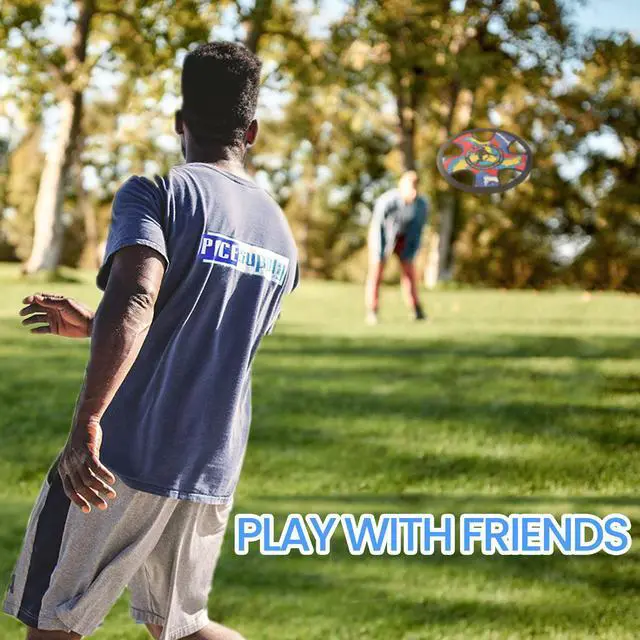 Alt view image 4 of 5 - Outdoor Two Soft Frisbee Throwing Disc, Flying Disc, Flying Saucer for Man and Woman in Yard, Beach, Lawn, Camping, Pool (Hurricane+ Inkjet)