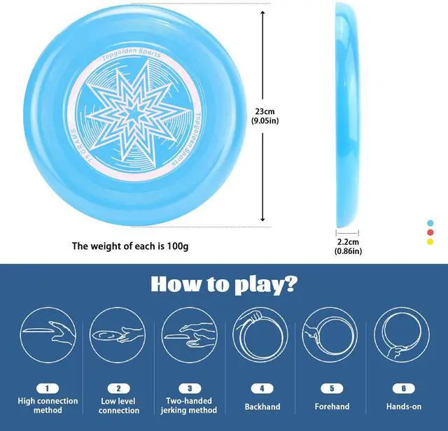 Alt view image 2 of 7 - 9 Pack Flying Discs Set for Outdoors Beach Backyard Sports Classic Play Discs for Adults (9.05-Inches)- Assorted Colors