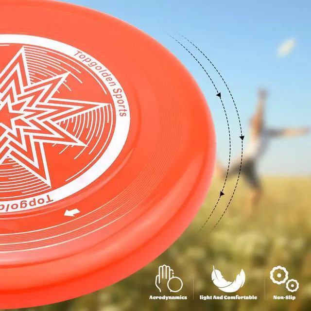 Alt view image 4 of 7 - 9 Pack Flying Discs Set for Outdoors Beach Backyard Sports Classic Play Discs for Adults (9.05-Inches)- Assorted Colors