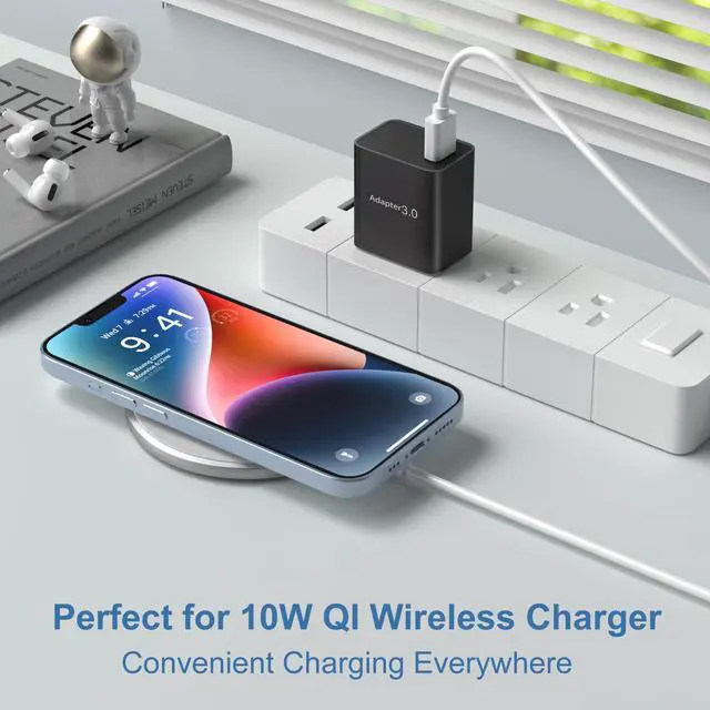 Alt view image 2 of 7 - USB Charger Block, OKRAY 2-Pack 18W 3.0 Quick Charge Power Adapter Type A Box USB Wall Plug Fast Charging Block for Wireless Charger, Samsung Galaxy S25 S24 A16 A15, iPad, iPhone 16 15 14 13 12 11 Pro