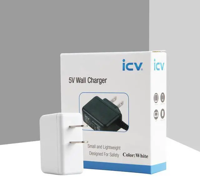 Alt view image 7 of 7 - USB Wall Charger 5V 2A 10W AC Power Adapter with US Plug for Phone, Tablet and Other Related USB Powered Devices Small and Lightweight Designed for Safety(White)