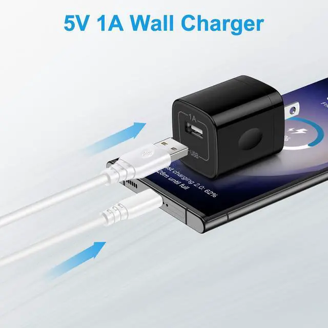 Alt view image 2 of 7 - USB Charger Block,2-Pack Wall Charger (5V,1A) USB Plug Charging Brick Power Adapter Charing Cube Box for iPhone 16e/16/15/14/13/12/11/SE/XR,Samsung Galaxy S25/S24/S23/S22/S21,Google Pixel 9 Pro XL/8a