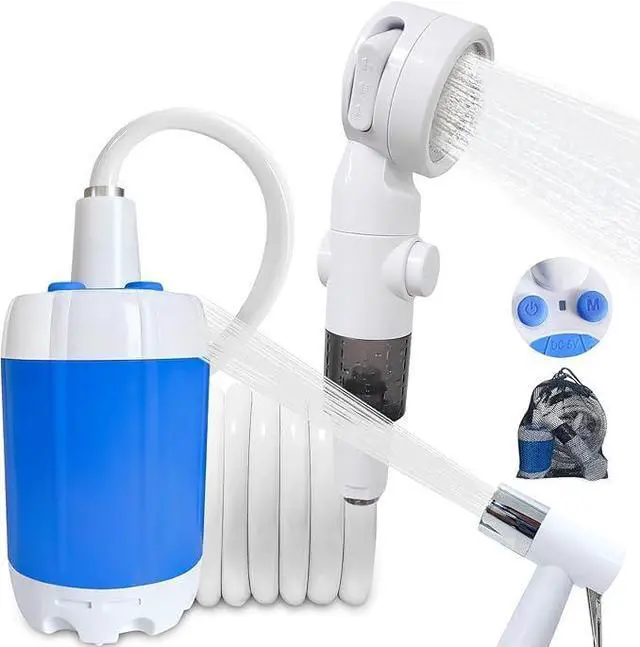 Main image of Portable Camping Shower Outdoor Camp Shower Pump,Upgrade Rechargeable Electric Shower Pump with Intelligent Digital Display Multiple Spray Modes for Camping, Hiking, Traveling,RV