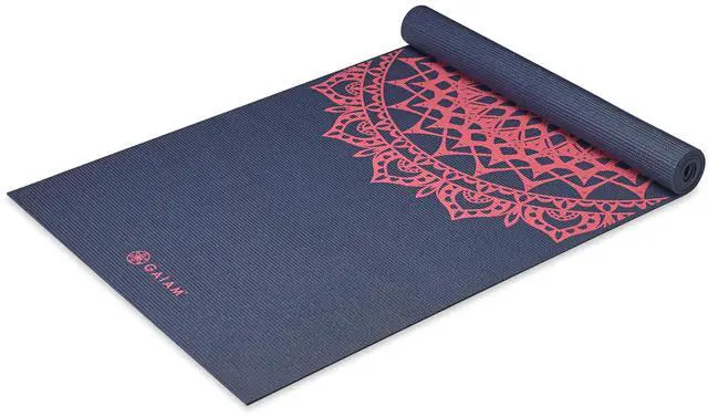 Main image of Yoga Mat Classic Print, 4mm Non-Slip Mat (Pink Marrakesh) | Lightweight 4mm Print Mat | Non-Slip Grip Surface | Easy-Cinch Carrying Strap | Yoga, Pilates & Floor Workouts | 68"x24"