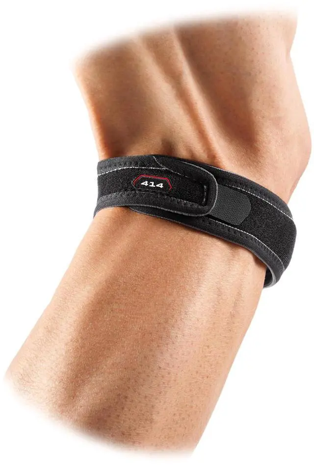 Alt view image 3 of 3 - Knee Support Strap Band, Pain Relief, Patella Tendon Support, Tendonitis, Jumpers Knee Brace, Runners Knee, Adjustable for Men & Women , Black