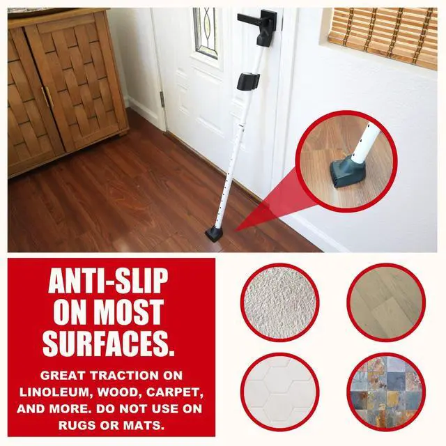 Alt view image 7 of 7 - Door Security Bar with Alarm | Sliding Door Security | Door Stopper (120 dB Extra Loud Alarm) Enjoy Peace of Mind with Durable, Heavy Duty Door Jammer Door Stop Alarm Stick Inside