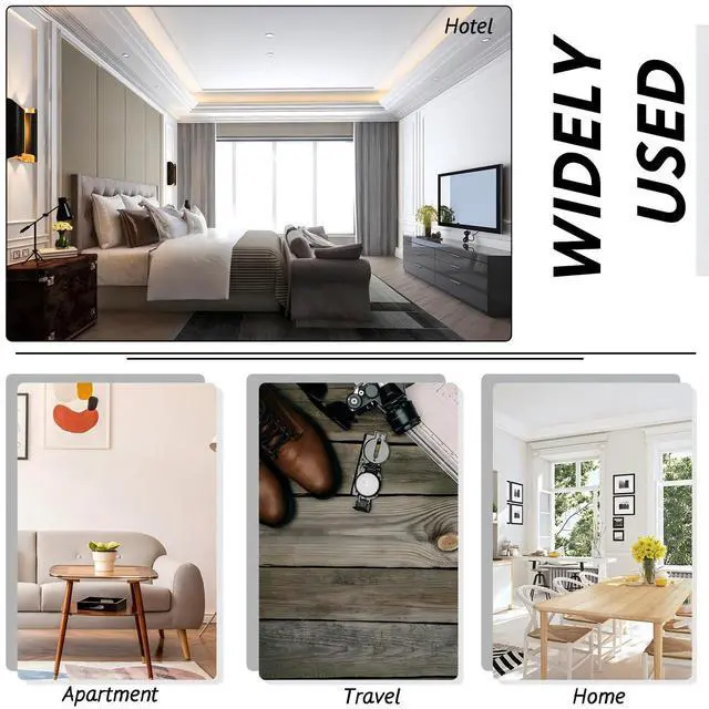 Alt view image 7 of 7 - 8 Pieces Door Stop Alarm Door Stoppers with 120 dB Security Alarm Doorstops Wedge Doors Stopper Alarms for Travel Apartment Home House Doors Stoppers Safety Tools