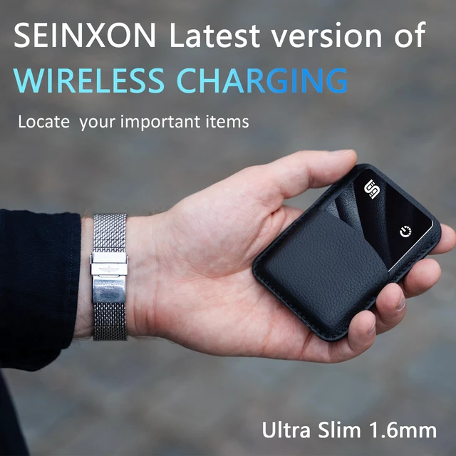 Alt view image 4 of 7 - Wallet Tracker (iOS Only) IP68 Thin Item Finder Card Luggage Located Bluetooth Works with Apple Find My APP & Network - Wireless Charger (Slim)