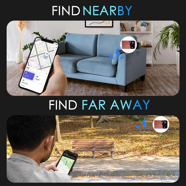 Alt view image 5 of 7 - Wallet Tracker (iOS Only) IP68 Thin Item Finder Card Luggage Located Bluetooth Works with Apple Find My APP & Network - Wireless Charger (Slim)