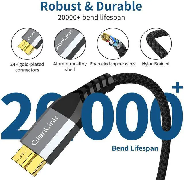 Alt view image 5 of 6 - 10Gbps Micro B to USB C Hard Drive Cable (3.3FT/1m) USB C to Micro B Cord, USB C to External Hard Drive Cable for Seagate WD Toshiba Westgate, MacBook Pro/Air, iPad Pro, Samsung, iPhone 15 16 Pro Max