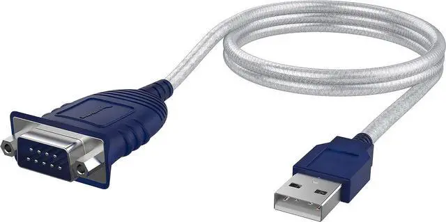 Main image of USB 2.0 to Serial (DB9 RS232) Adapter Cable, Prolific Chipset, Driver Support Required for Some Systems, Windows 11/10/8/7, macOS, Linux (CB-DB9P)