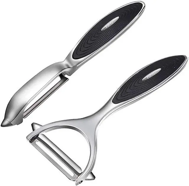 Main image of Vegetable, Apple Peelers for kitchen, Fruit, Carrot, Veggie, Potatoes Peeler, Y-Shaped and I-Shaped Stainless Steel Peelers, with Ergonomic Non-Slip Handle & Sharp Blade, Good Sturdy (2PCS)