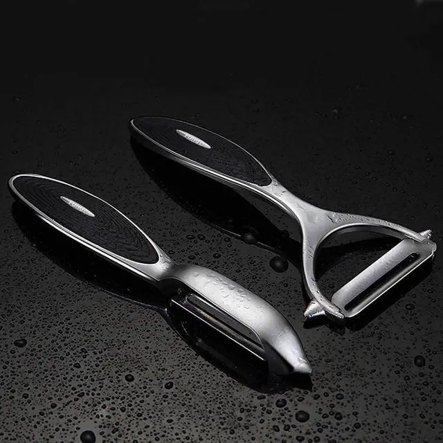 Alt view image 6 of 6 - Vegetable, Apple Peelers for kitchen, Fruit, Carrot, Veggie, Potatoes Peeler, Y-Shaped and I-Shaped Stainless Steel Peelers, with Ergonomic Non-Slip Handle & Sharp Blade, Good Sturdy (2PCS)