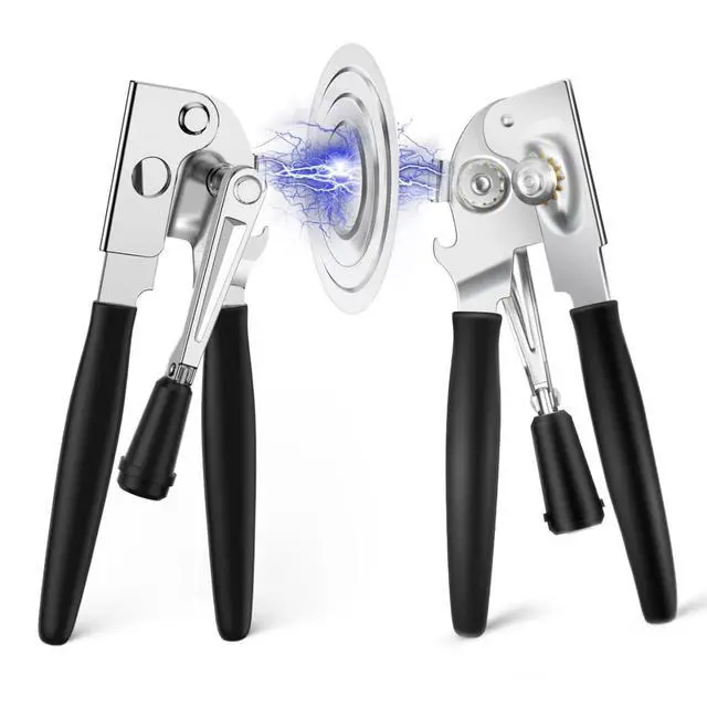 Alt view image 7 of 7 - Commercial Crank Can Openers Manual, Heavy-Duty Can OpenerErgonomic Design, Black
