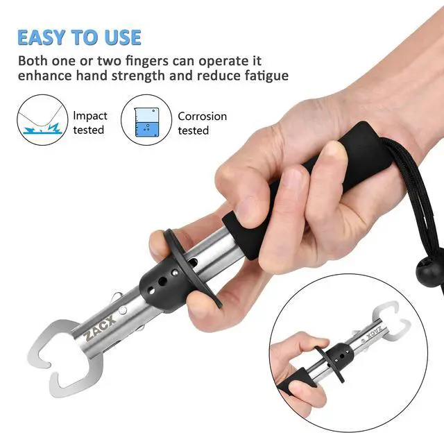 Alt view image 4 of 7 - Fish Lip Gripper Pliers - Upgraded Muti-Function Hook Remover and Split Ring Pliers for Fly Fishing, Ice Fishing, Fishing Gear - Gift for Men (Package B)