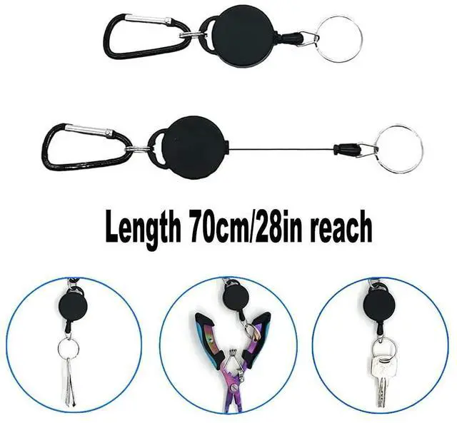 Alt view image 5 of 7 - Stainless Steel Fishing Pliers - Needle Nose Plier for Cutting Fishing Line, Multitool Pliers with Sheath and Telescopic Lanyard | Fishing Tools