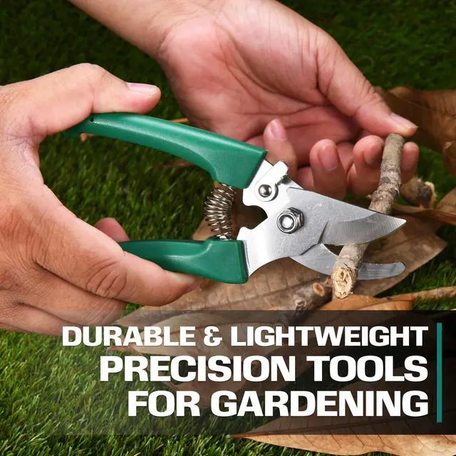 Alt view image 2 of 6 - Garden Tool Set - 5-Piece Durable Gardening Hand Tools - 3x12x7-inch Gardening Kit with Portable Box and Carrying Case - Small Garden Planting and Essentials Tools - Gift for Garden Lovers